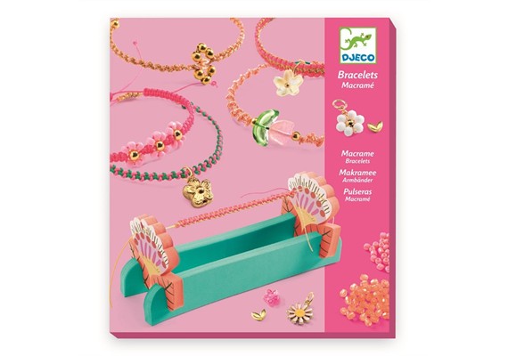 Djeco DJ00035 Makramee-Armbänder Rosa