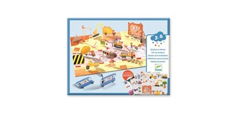 Djeco DJ00043 Sticker zum Aufstellen Fahrzeuge