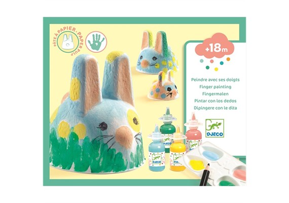 Djeco DJ00962 Fingerfarben Hasen