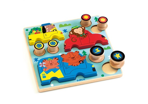 Djeco DJ01079 Puzz & Roll Color