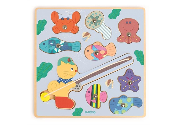 Djeco DJ01082 Puzz & Fish Bariolo