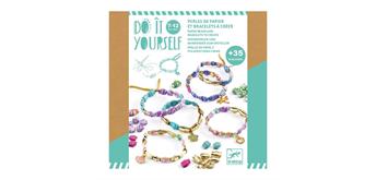 Djeco DJ07972 DIY - Papierperlen und Armbänder golden