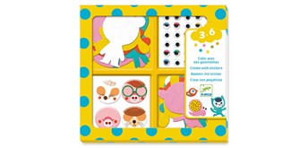 Djeco DJ09050 Stickerbilder Tiere