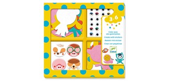 Djeco DJ09050 Stickerbilder Tiere