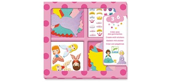 Djeco DJ09053 Stickerbilder Prinzessin