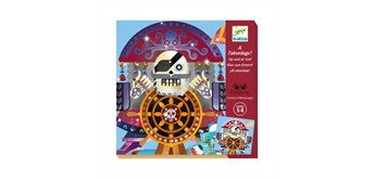 Djeco DJ09526 Folienbilder Glitzersteine Pirat