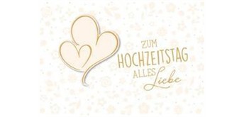 Doppelkarte Federleicht 520 - Hochzeitstag