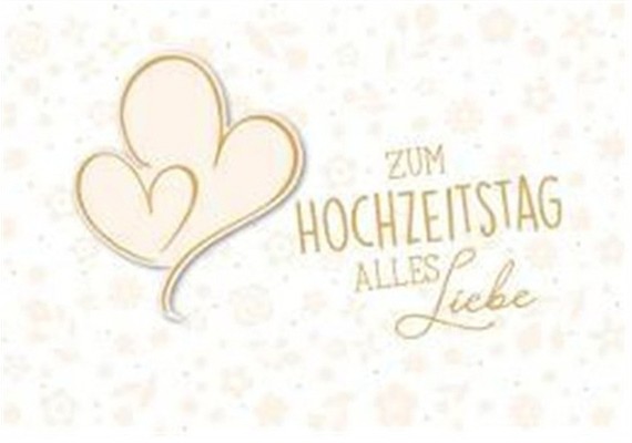 Doppelkarte Federleicht 520 - Hochzeitstag