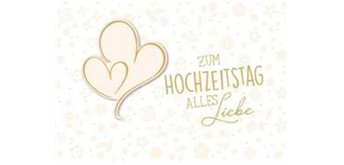 Doppelkarte Federleicht 520 - Hochzeitstag
