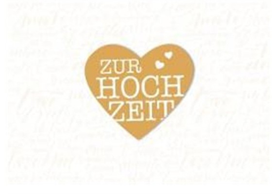 Doppelkarte Federleicht 555 - Hochzeit