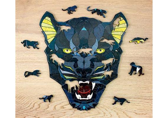 Eco-Wood-Art - Holzpuzzle Panther mit Spieltieren