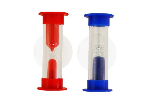 Eduplay 130165 Zahnputzuhr mit Sauger blau oder rot