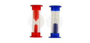 Eduplay 130165 Zahnputzuhr mit Sauger blau oder rot