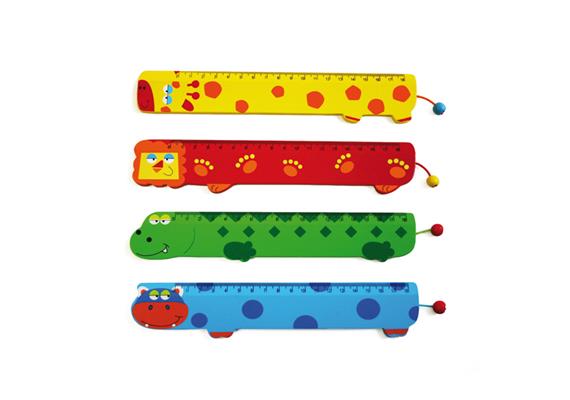 Eduplay 130173 Lustiges Tierlineal aus Holz
