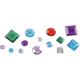 Eduplay Schmucksteine quadrat/rund bunt 850 Stück