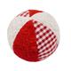 Efie Rassel Ball klein weiss/rot