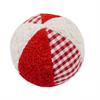 Efie Rassel Ball klein weiss/rot