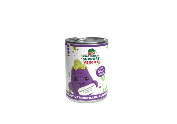 Emotional Support Veggies Häkelset Aubergine