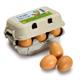 Erzi 17011 - Eier braun im Karton