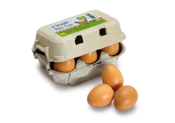 Erzi 17011 - Eier braun im Karton