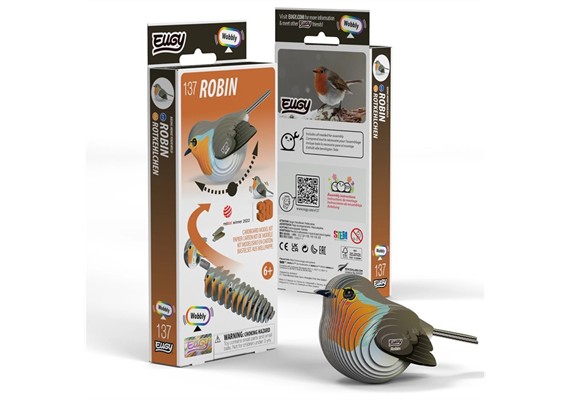 Eugy 137 3D Bastelset Rotkehlchen