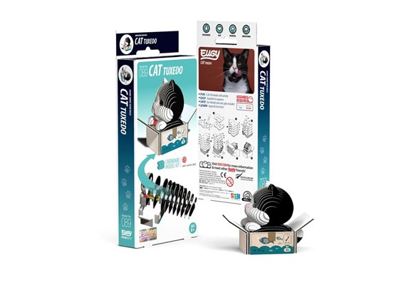 Eugy - 3D 089 Bastelset Tuxedo-Katze