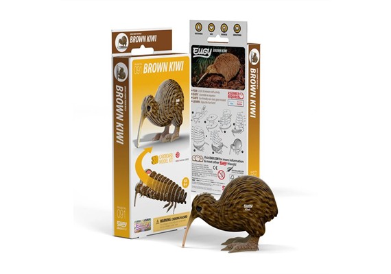 Eugy - 3D 091 Bastelset Brauner Kiwi