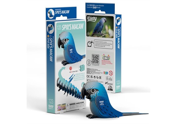 Eugy - 3D 123 Bastelset Blauer Ara