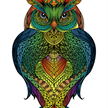 Eureka - Wooden Rainbow Puzzle - Eule/Owl | Bild 2