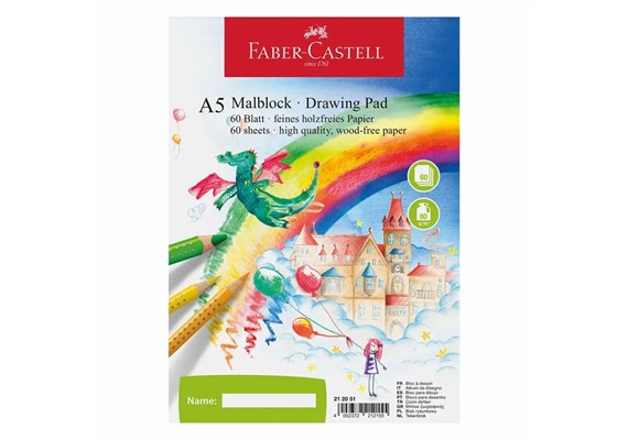 Faber Castell Malblock 60 Blatt 80g/m² DIN A5