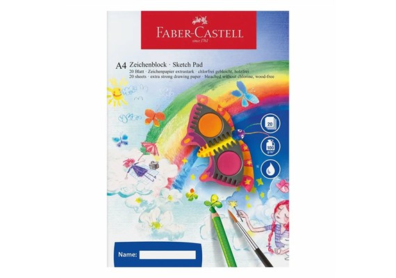 Faber Castell Zeichenblock 20 Blatt 100g/m² DIN A4