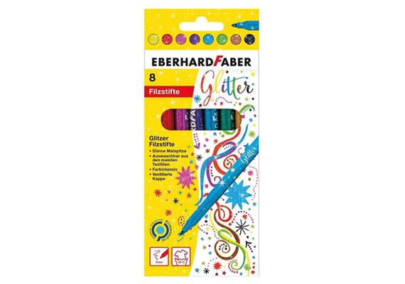 Faber - Glittermarker 8er im Kartonetui