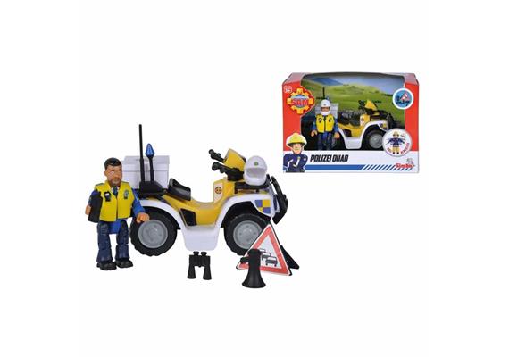 Feuerwehrmann Sam Polizei Quad mit Figur