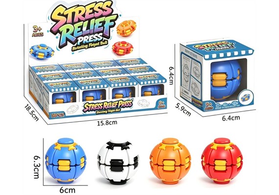 Fidget Ball drehend 1 Stück assortiert