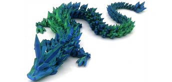 Fidget Dragon 45 cm - Blue-Green