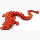 Fidget Dragon 45 cm - Orange