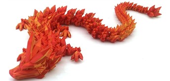 Fidget Dragon 45 cm - Orange