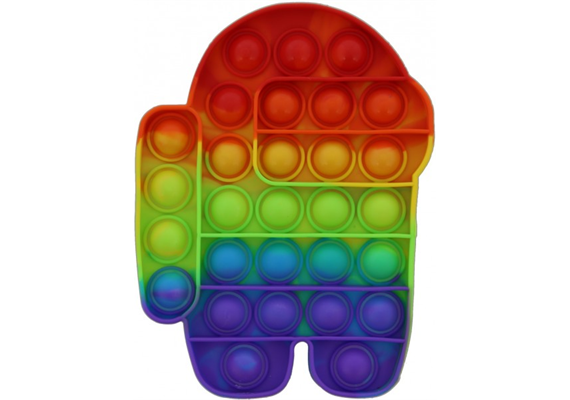 Fidget Game - Pop it - Spaceman - Rainbow