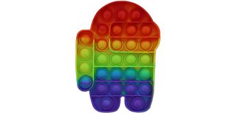 Fidget Game - Pop it - Spaceman - Rainbow