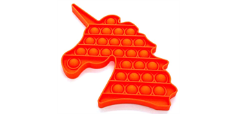 Fidget Game - Pop it Unicorn - Orange