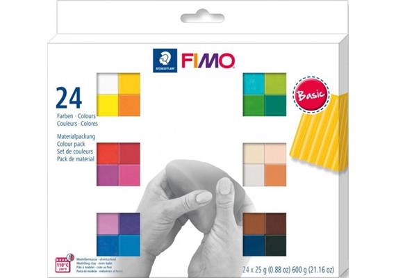 FIMO soft Basic Colours 24 Stück