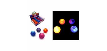 Flummi leuchtend 6.5 cm 4-fach assortiert