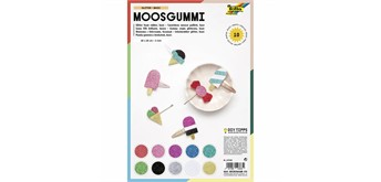 folia Moosgummi Glitter mehrfarbig 20 x 29 cm 10 Blatt