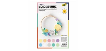 folia Moosgummi Pastell mehrfarbig 20 x 29 cm 10 Blatt