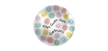 Folienballon Alles Gueti zum Geburi ca. 70 cm, ungefüllt