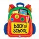 Folienballon Back to School 64 cm ohne Füllung