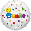 Folienballon "Danke" Smile 45 cm, ohne Füllung