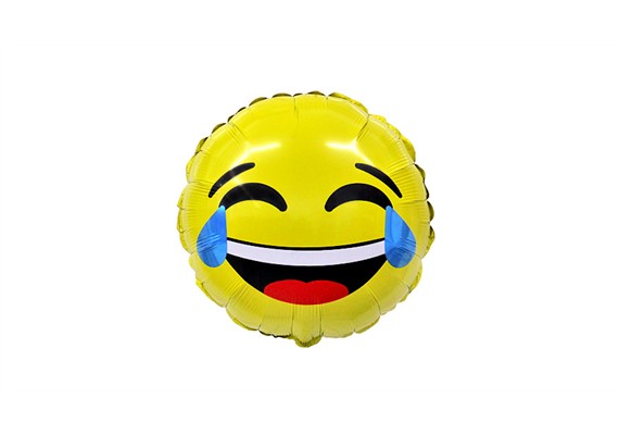 Folienballon Emoji Tränen ca. 45 cm, ungefüllt