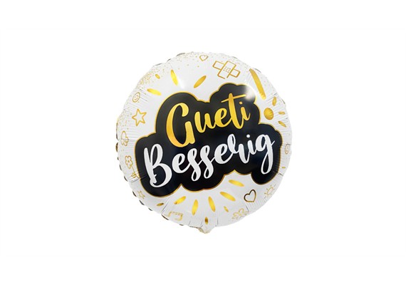 Folienballon Gueti Besserig elegant ca. 45 cm, ungefüllt