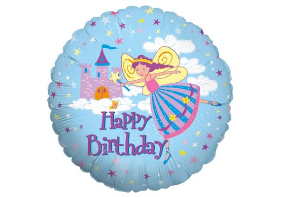 Folienballon Happy Birthday Fairy Princess 46 cm